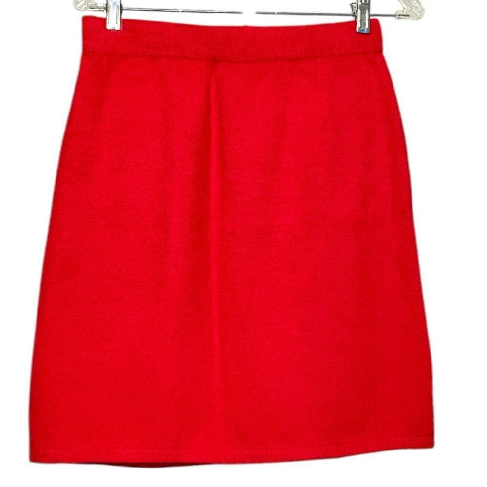 St. John collection by Marie Gray red knit mini skirt size 10